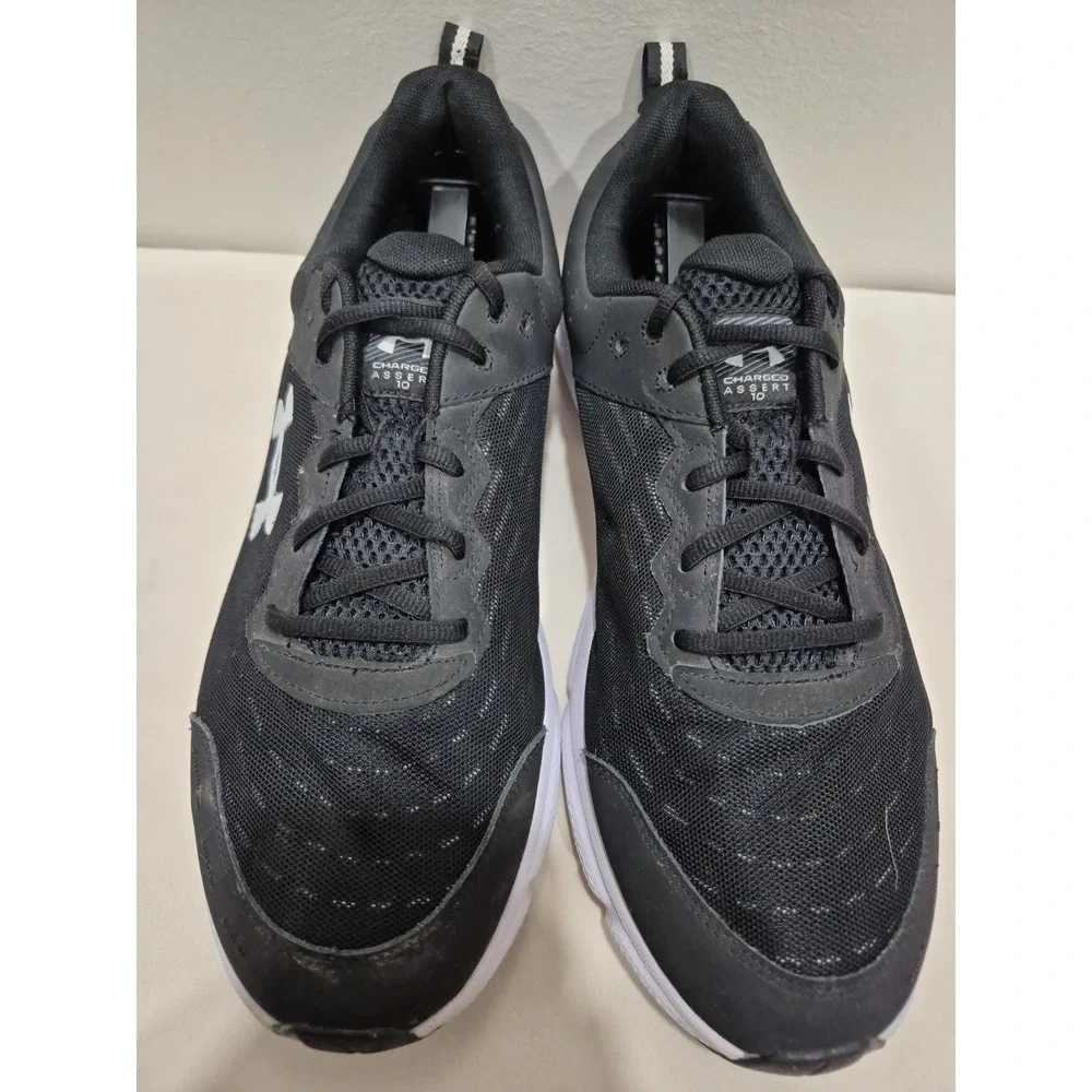 Under Armour Charged Assert 10 Black Men's Sz 14 Running Shoes 3026175-001